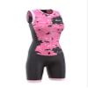 KONA Assault Women's Triathlon Race Suit - Speedsuit Skinsuit Trisuit Sleeveless - One-Piece Vest and Short Combo with Body-Mapped Ventilation (Pink, Small) view 3