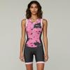 KONA Assault Women's Triathlon Race Suit - Speedsuit Skinsuit Trisuit Sleeveless - One-Piece Vest and Short Combo with Body-Mapped Ventilation (Pink, Medium) view 4