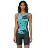 KONA Assault Women's Triathlon Race Suit - Speedsuit Skinsuit Trisuit Sleeveless - One-Piece Vest and Short Combo with Body-Mapped Ventilation (Large, Teal) view 1