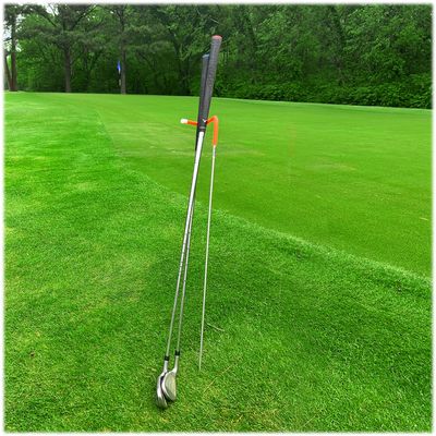 Mobile Pro Shop V-Shaped Golf Club Stand Keeps Your Clubs Clean, Dry & Visible, Made of Highly Durable Stainless Steel - Easy to Carry Golf Club Holder