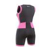 KONA Elite Women's Triathlon Race Suit - Speedsuit Skinsuit Trisuit Sleeveless - One-Piece Vest and Short Combo with Body-Mapped Ventilation (Pink, X-Large) view 3