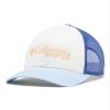 Columbia PFG Logo Ball Cap, Breathable, Adjustable, White/Vivid Blue/Sail/PFG, One Size view 1