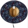 Columbia Unisex PFG BAHA Straw Hat, Collegiate Navy Americana Fishing Print, Small/Medium view 3
