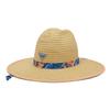 Columbia Unisex PFG BAHA Straw Hat, Bright Nectar Ombre Fish Stripe, Small/Medium view 1