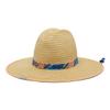 Columbia Unisex PFG BAHA Straw Hat, Bright Nectar Ombre Fish Stripe, Small/Medium view 2