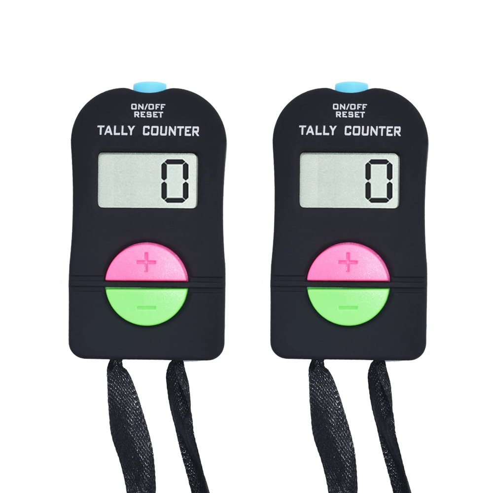 VANVENE Electronic Hand Clicker Counter,Easy to Operate Tally Counter, Supermarket People Flow Manual Additio Subtraction Counter Clicker,for Golf/Football Sports