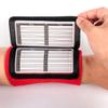 5 Pack Youth Quarterback Wristband - Triple Windows QB Wristband - 3 Playsheet Compartments- Great for Football, Baseball, All Sports(Red) view 4