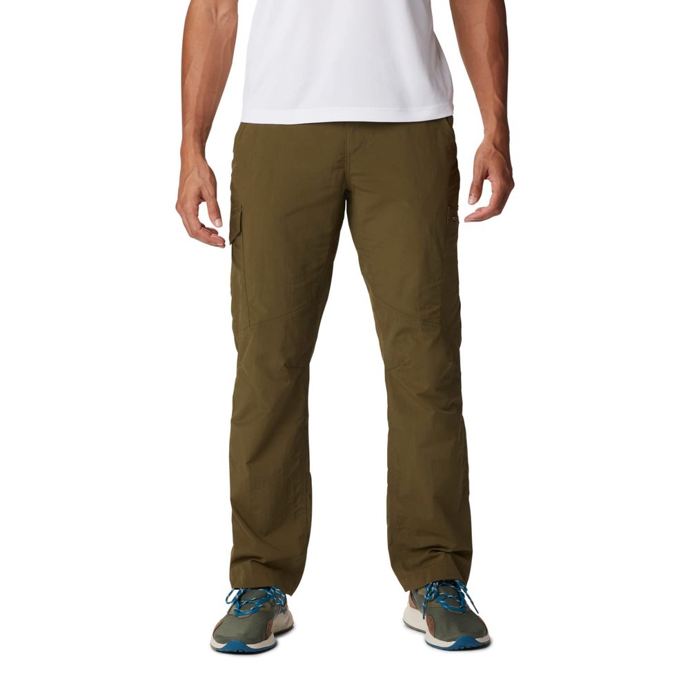 Columbia Mens Silver Ridge Cargo Pants, Moisture Wicking, Sun Protection, New Olive, 44