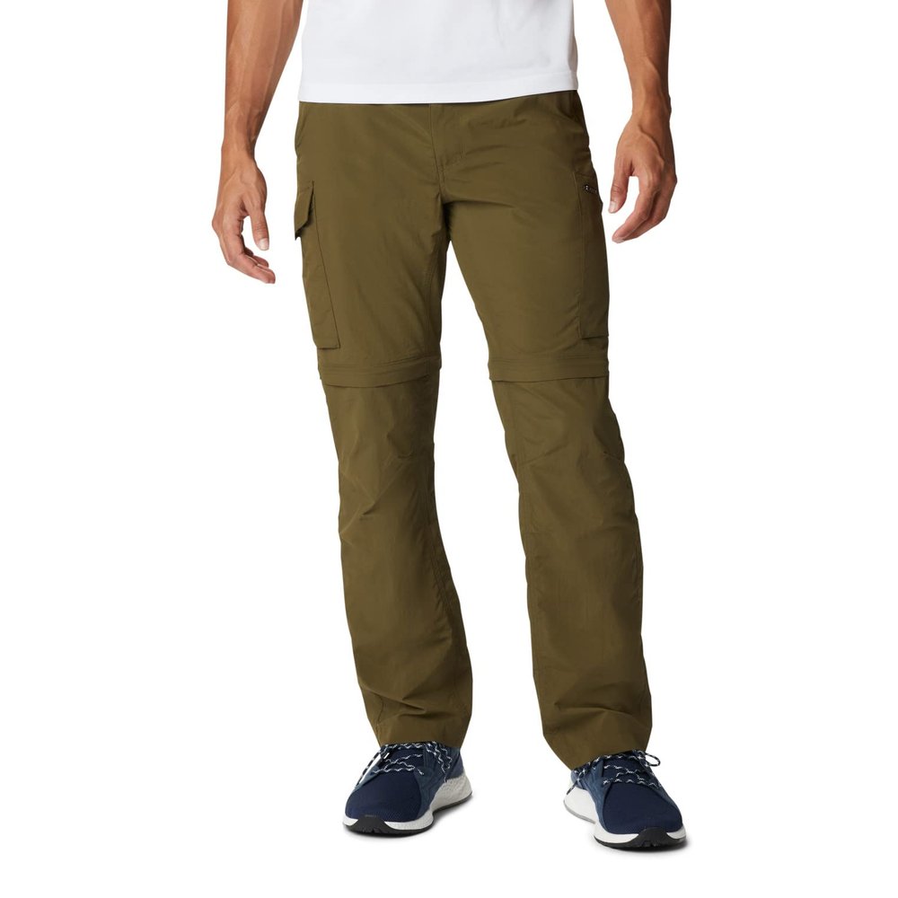Columbia Men's Silver Ridge Convertible Pant, Breathable, UPF 50 Sun Protection, New Olive, 44