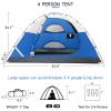 CAMEL CROWN Tents for Camping 2/3/4/5 Person Camping Dome Tent, Waterproof,Spacious, Lightweight Portable Backpacking Tent for Outdoor Camping/Hiking view 2