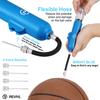Ball Pump for Sports Balls - 5 Needles - Basketball Pump, Soccer Ball Pump - Air Pump for Balls, Volleyball, Football Accessories Equipment - Hand Pump for Inflatables - Never Lose Pin with Holder view 3