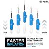 Ball Pump for Sports Balls - 5 Needles - Basketball Pump, Soccer Ball Pump - Air Pump for Balls, Volleyball, Football Accessories Equipment - Hand Pump for Inflatables - Never Lose Pin with Holder view 4