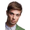 Kaneles Mens Short Brown Wig Synthetic Laeyered Natural Hair Costume Full Wig (Brown) view 1