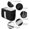 traderplus Bike Handlebar Bag Bicycle Insulated Cooler Bag with Reflective Strap Touchable Transparent Phone Pouch view 2