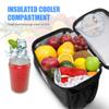 traderplus Bike Handlebar Bag Bicycle Insulated Cooler Bag with Reflective Strap Touchable Transparent Phone Pouch view 3