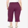 Woman Within Plus Size 7-Day Knit Capri - 5X, Deep Claret view 2