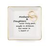 JoycuFF Mother&Daughter Gifts Ceramic Ring Dish Decorative Jewelry Tray-Gifts for Mother from Daughter or Daughter Gifts from Mom view 1