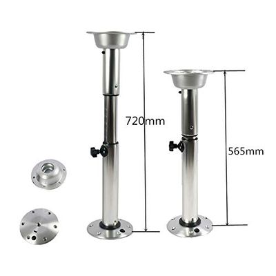 JZ Aluminum Adjustable Table Pedestal with Removable Base 565-720mm Marine Boat RV