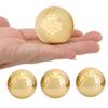 Alomejor 4Pcs Ball Portable Gold Plating Ball Double Layer Construction Sports Practice Driving Range Balls view 3