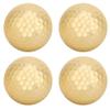 Alomejor 4Pcs Ball Portable Gold Plating Ball Double Layer Construction Sports Practice Driving Range Balls view 4