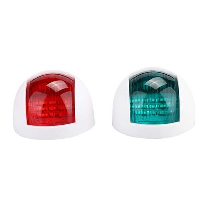 Aramox Navigation Light 2Pcs Red Green LED Boat Sidelight for Pontoon Yacht Speedboat Fishing Boat Marine Navigation Lamp 12V 24V