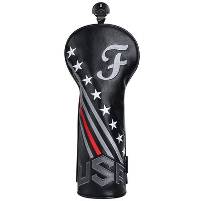 BIG TEETH Golf Head Covers Driver Hybrid Fairway USA Stripe and Star Golf Accessories (Fairway Cover)
