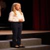 Bienzoe Girls School Uniform Pants: Adjustable Waist Cotton Stretch Slim Flat Front Big Kids Slacks Navy 16 view 3