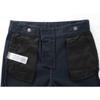 Bienzoe Girls School Uniform Pants: Adjustable Waist Cotton Stretch Regular Size Flat Front Kids Slacks Navy 6 view 4