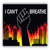 Black Lives Matter Justice for Floyd I Cant Breathe Fire Vinyl Sticker Decal view 1