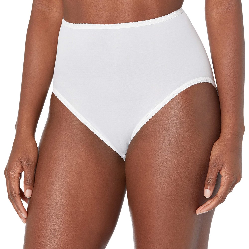 Bali womens Skimp Skamp Panty Briefs, White for Daywear, 3X-Large US