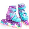 LOCAVUN Adjustable Light up Inline Skates for Kids, Hard Shell Fitness Skates for Girls and Boys (Purple, Small - (US 9C-12C)) view 1