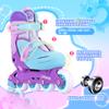 LOCAVUN Adjustable Light up Inline Skates for Kids, Hard Shell Fitness Skates for Girls and Boys (Purple, Small - (US 9C-12C)) view 2