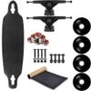Moose Longboard Complete 9" x 36" Drop Through Stained Black view 1