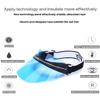 JEIPOLLY Sun Transparent Visor Hat UV Protection 2021 Summer Sun Hat with Adjustable Headband (Blue) view 2