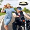 JEIPOLLY Sun Transparent Visor Hat UV Protection 2021 Summer Sun Hat with Adjustable Headband (Blue) view 3