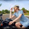 JEIPOLLY Sun Transparent Visor Hat UV Protection 2021 Summer Sun Hat with Adjustable Headband (Blue) view 4