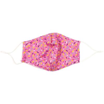 dm Care Cover Adult Protective Mask, Cotton Lined, Filter Pocket, Adjustable Straps (Sprinkles)