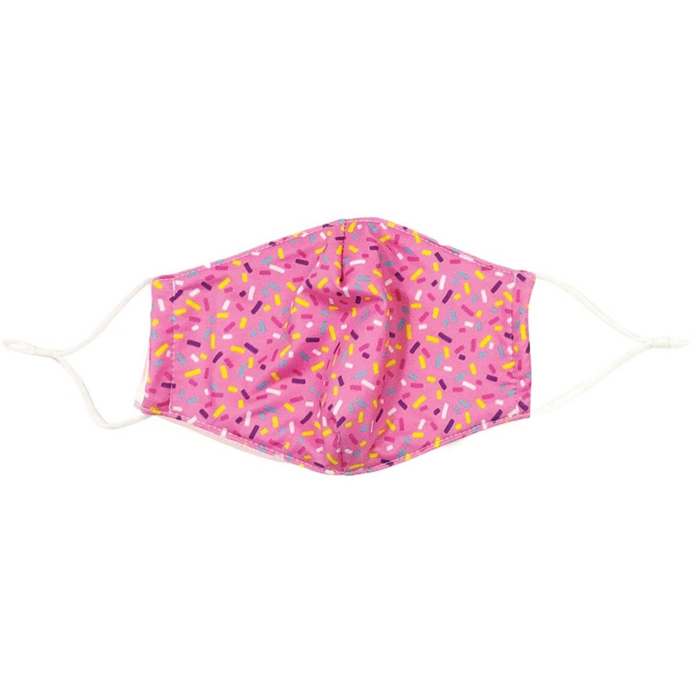 dm Care Cover Adult Protective Mask, Cotton Lined, Filter Pocket, Adjustable Straps (Sprinkles)