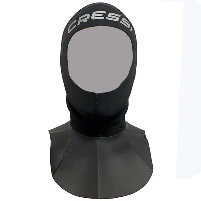 Cressi Solo Hood w/Bib 2 mm, Black, M/L