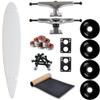 Moose Longboard Complete 9" x 47.75" Pintail White view 1