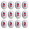 Clip Wipes 12 Republican Golf Balls with Red Tee Pouch (Raised-12PK) view 2