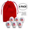 Clip Wipes 6 Republican Golf Balls with Red Tee Pouch (GOP-6PK) view 3
