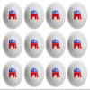 Clip Wipes 12 Republican Golf Balls with Red Tee Pouch (Seal-12PK) view 2