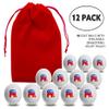 Clip Wipes 12 Republican Golf Balls with Red Tee Pouch (Seal-12PK) view 3