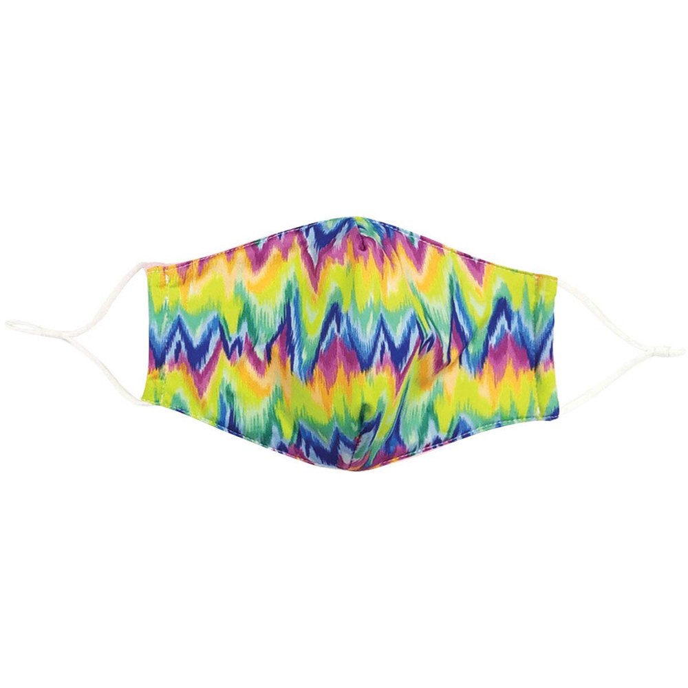 dm Care Cover Adult Protective Mask, Cotton Lined, Filter Pocket, Adjustable Straps (Tie Dye)