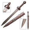 Fort Real Damascus Steel Sword, Custom & Personalized Medieval Knight Arming Sword with Scabbard view 1
