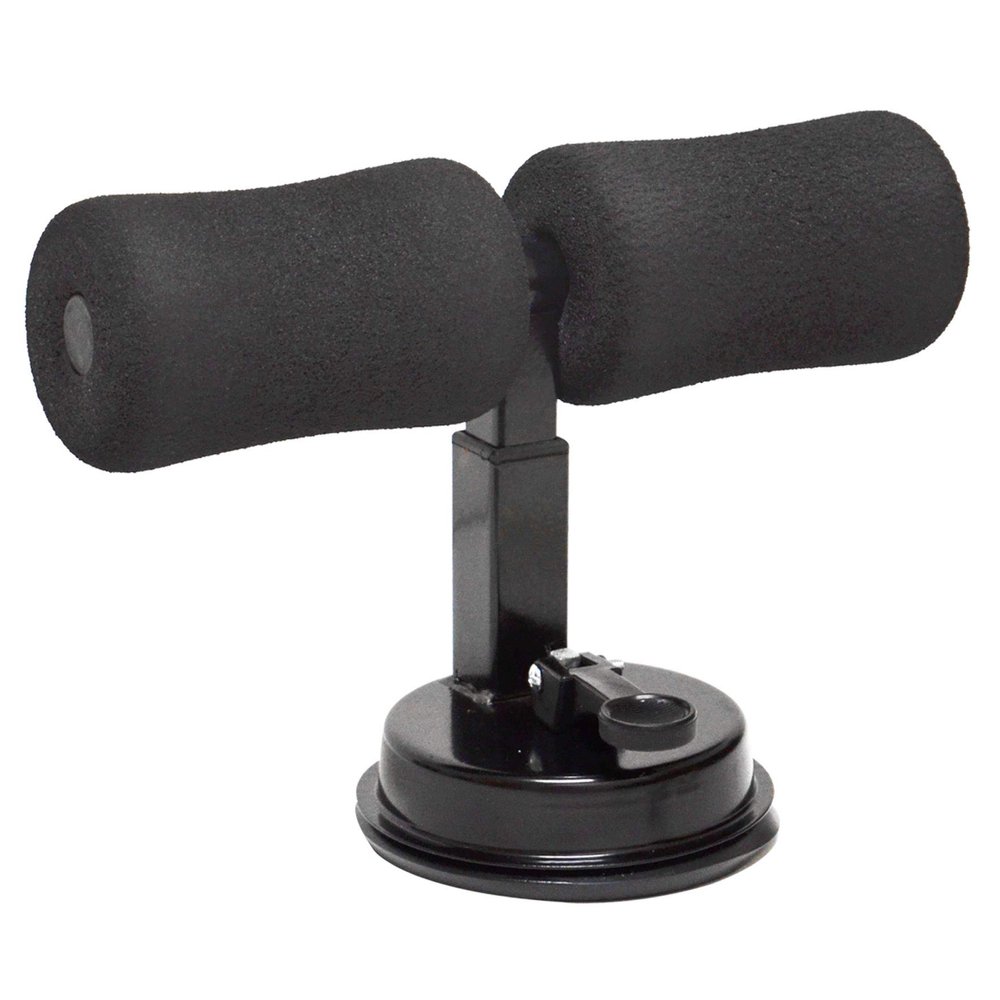 Strong Camel Sit Up Bar Portable Adjustable Sit-up Equipment Self-Suction Training Equipment (Black)