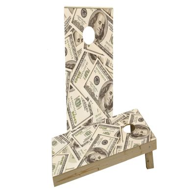 Money Custom Cornhole Board Game Set