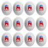 Clip Wipes 12 Republican Golf Balls with Red Tee Pouch (Republican-12PK) view 2