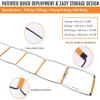 ALPHAWORX Agility Ladder, Agility Training Equipment, Soccer Speed Ladder, Football Footwork Ladder, Workout Ladder for Kid Adult, Foldable Instant Set-up & Tangle-Free & Carry Bag (8 Rung) view 2